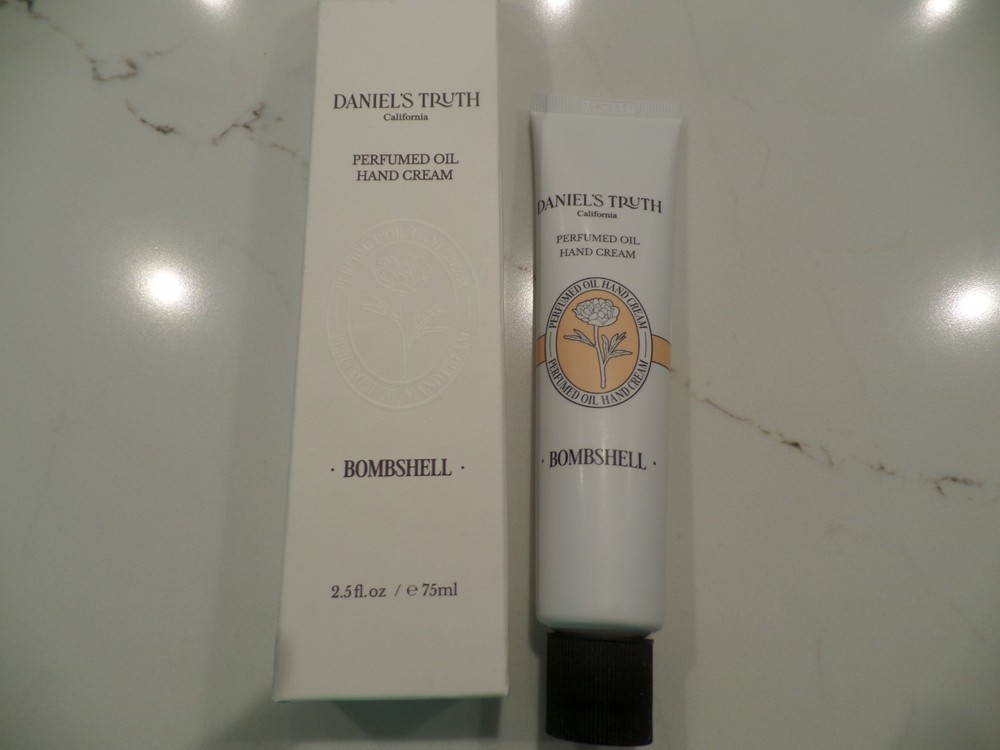 NIB Latest DANIEL’S TRUTH Perfumed Bombshell oil hand cream 2.5 oz, Made USA.