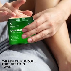 Majestic Pure Lavender Oil Foot Cream, Warming 8 Fl Oz (Pack of 1), pink