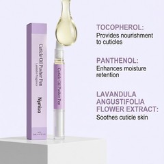 2-in-1 Cuticle Oil Pusher Pen, Ceramic Cuticle Oil Cuticle Pusher Nail Oil Pen