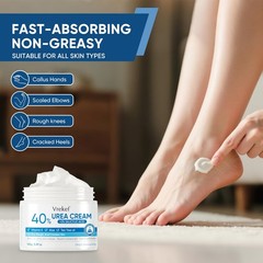 VREKEF Urea Cream 40% Plus Salicylic Acid 2%, 5.29 Ounce (Pack of 1), Blue