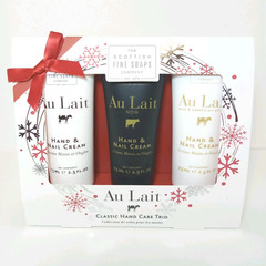 The Scottish Fine Soaps Au Lait Classic Care Trio Hand & Nail Cream 3 x 2.5fl oz