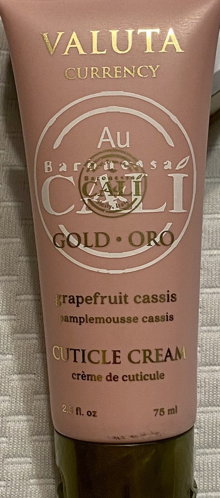 Valuta Currency Gold Grapefruit Cassis Cuticle Cream 2.5 oz New