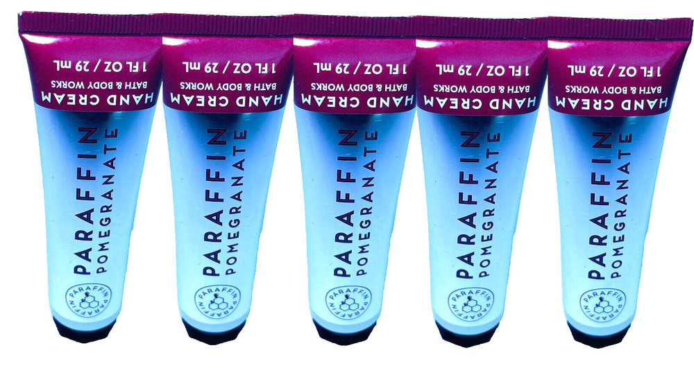 5 BATH & BODY WORKS PARAFFIN POMEGRANATE HAND CREAM 1 FL OZ NEW
