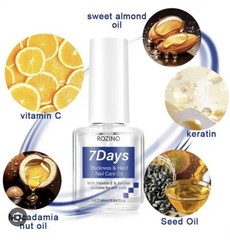 Set Of 3 Rozino Nail Care Oil 16ml Nail Strengthener Hardener Treatment Keratin