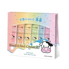 WELCOS Kwailnara Milk Hand and Nail Cream Set Korean cosmetics