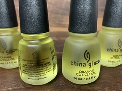 New Lot Of 6 China Glaze Orange Cuticle Oil 0.5oz. Ea.