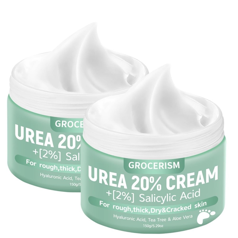 Grocerism 2 Packs Urea Cream 20% Plus 2% 10.58 Ounce (Pack of 2),