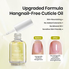 3Pcs Gel Nail Polish Set – No Wipe Top & Base Coat, Cuticle Oil, Glossy Shine, L