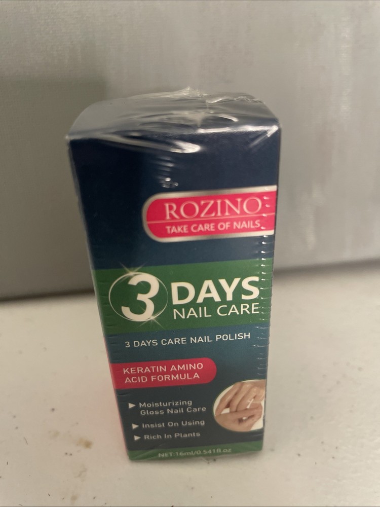 Rozino 3-Day Nail Care Kit Keratin Amino Acid Formula New And sealed 0.541 Oz