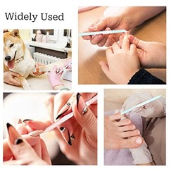 Glass Cuticle Pusher Set of 2 Nail Cuticle Remover Tool Manicure Stick