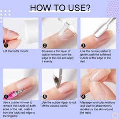 SAVILAND Cuticle Remover Kit 4 Piece Set, A-2.03OZ