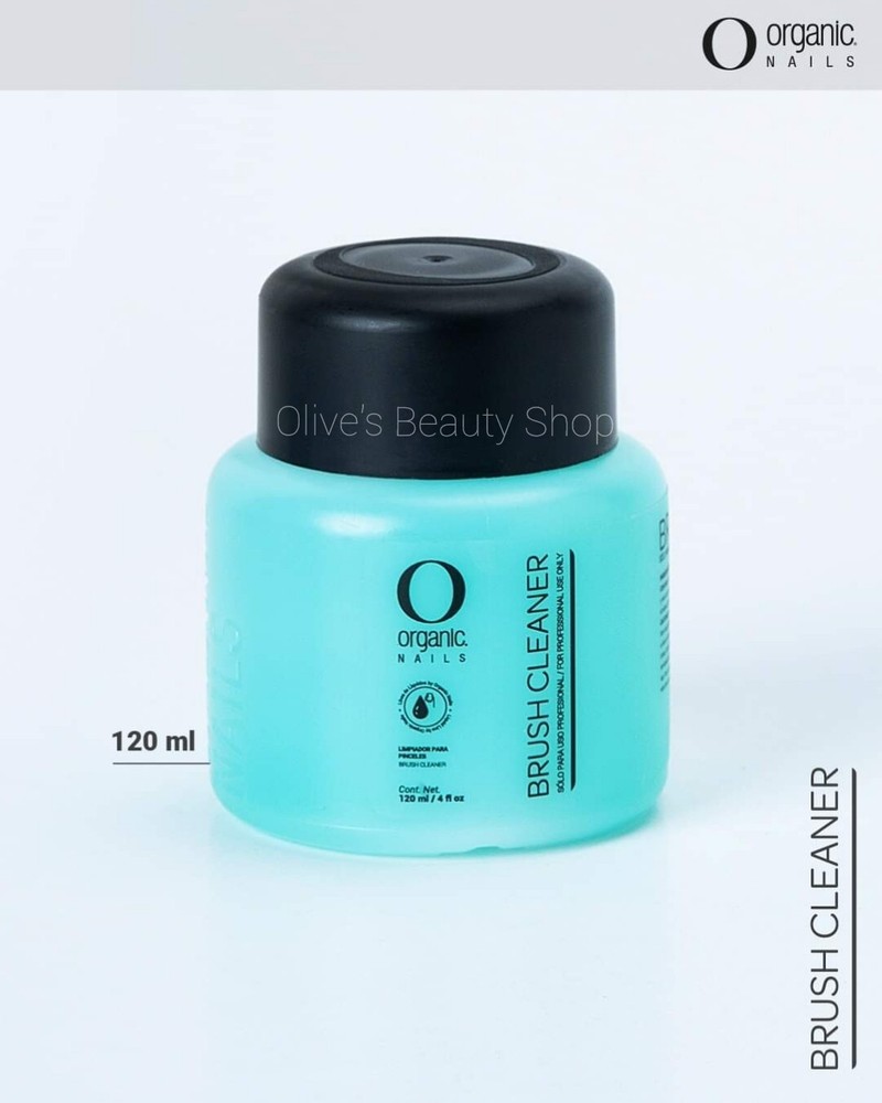 Organic Nails Brush Cleaner Limpia Pinceles 4 oz 120 ml