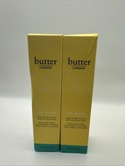 (2) butter London so buff hand & foot polish with glycolic acid. 1.48 Oz NIB