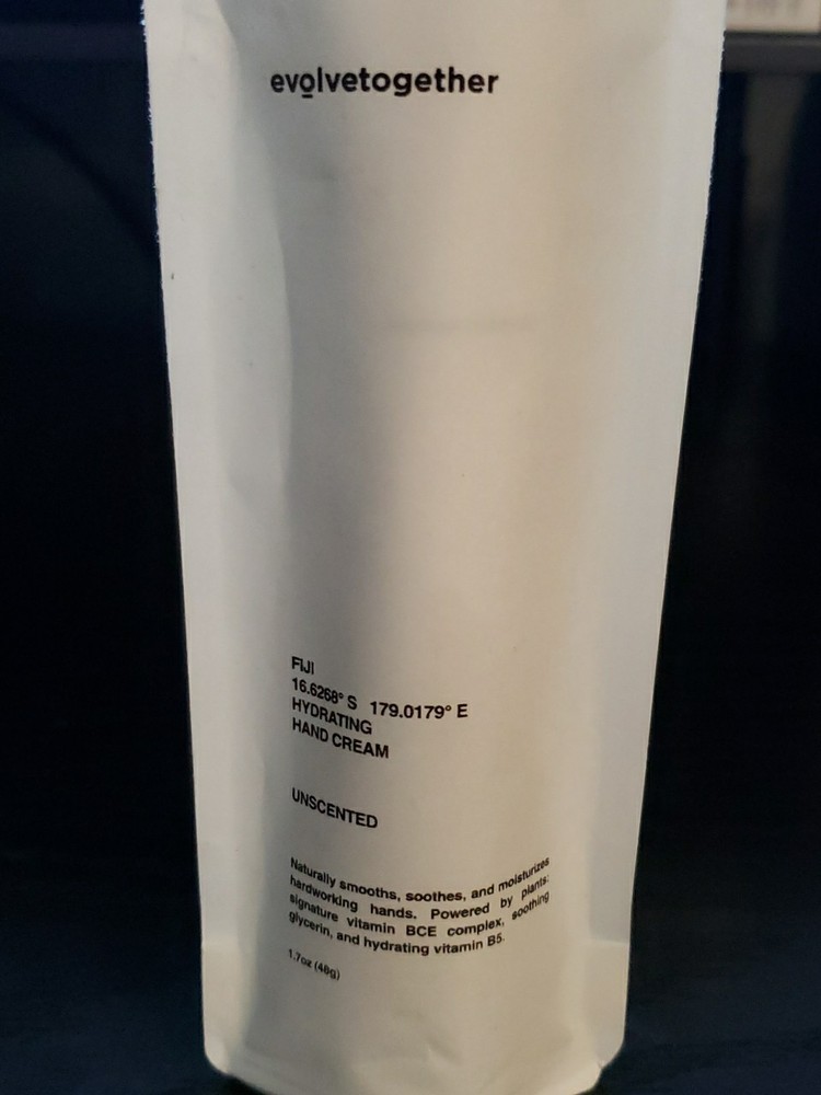 evolvetogether Hydrating Hand Cream for Women & Men – unscented Fiji, 1.69oz