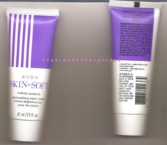 Hand Cream Mini Skin So Soft Radiant Moisture Replenishing Avon 1.5 oz NEW (Qt1)