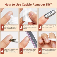 Cuticle Remover Kit – Nail Care Kit with Cuticle Oil Pen, Cuticle