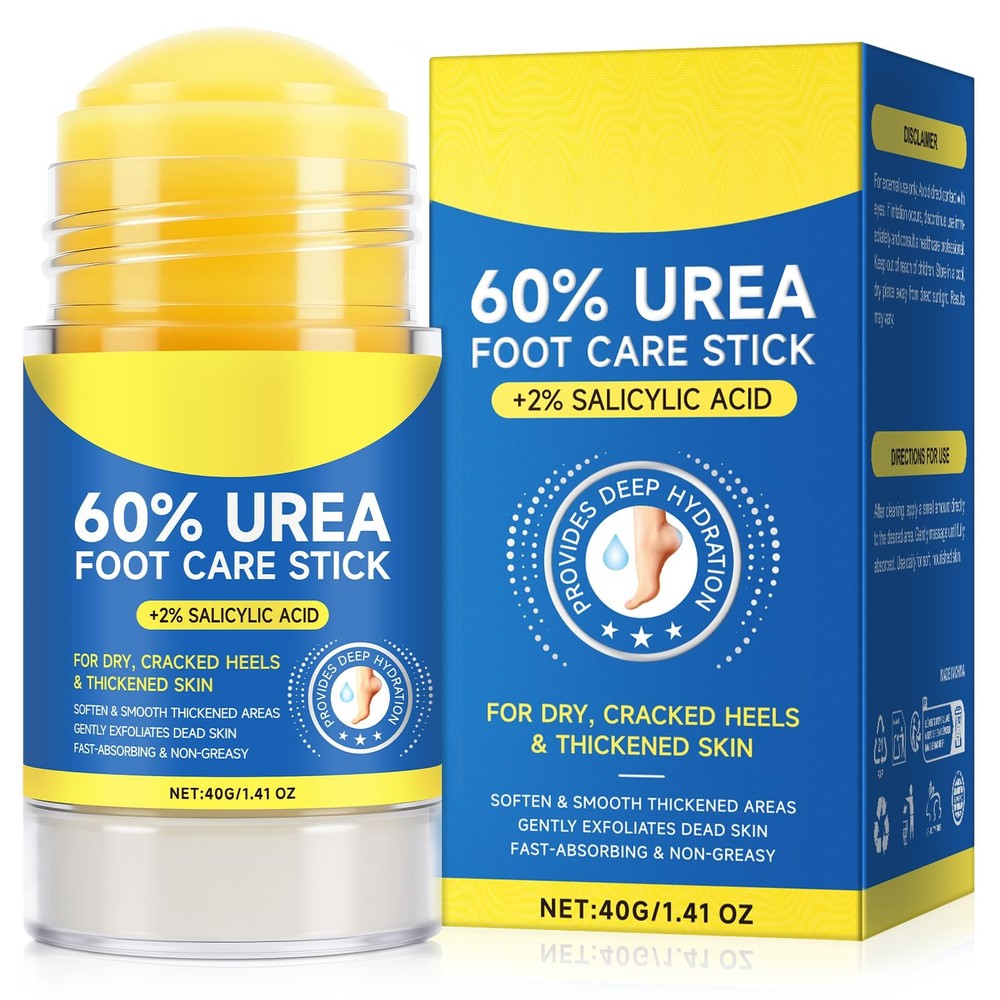 60% Urea with 2% Salicylic Acid Foot Care Stick, 1.41 Ounce (Pack of 1)