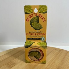 Burts Bees Lemon Butter Cuticle Cream .60 oz 17 g Vitamin E Hand Care Natural