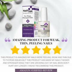 Nail Tek XTRA 4 Nail Ridge Filling for Weak, Damaged Nail 0.5oz