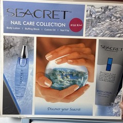 Seacret From The Dead Sea 3 Piece Nail & Body Care Kit Wild Kiwi no file READ