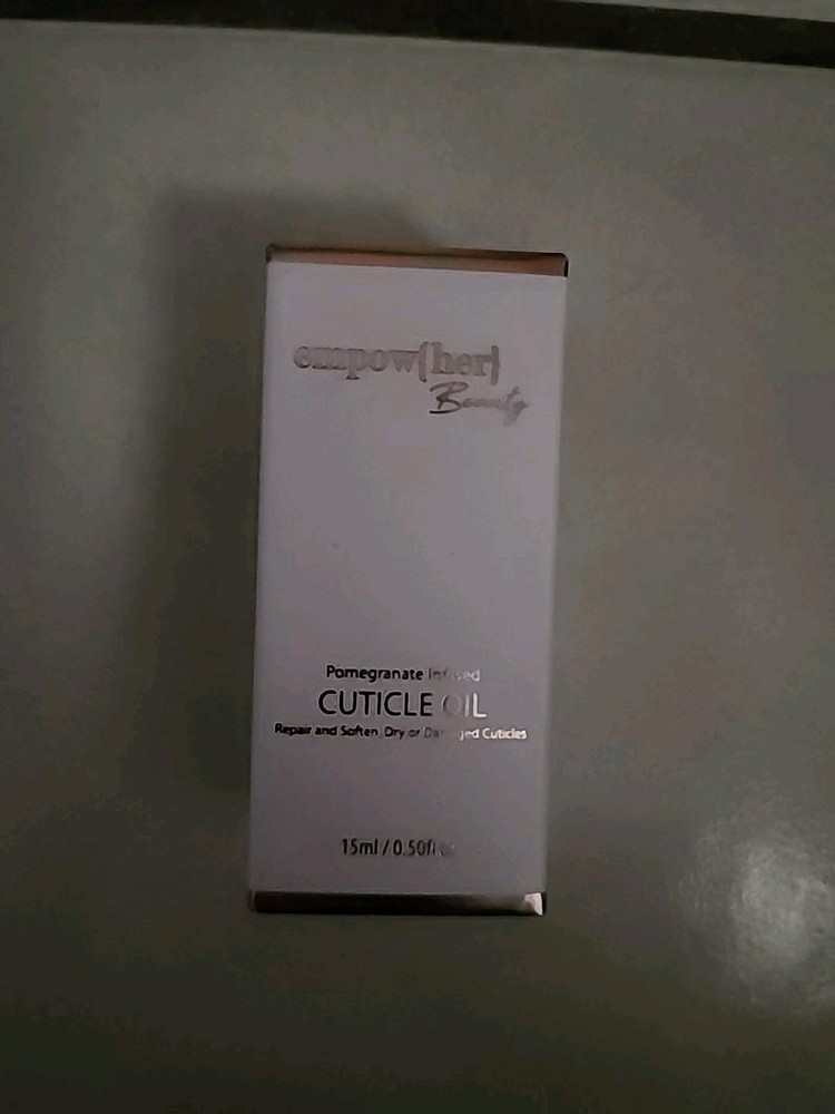 Empow(her) Beauty Pomegranate Infused Cuticle Oil .50 Fl Oz New Unused Sealed