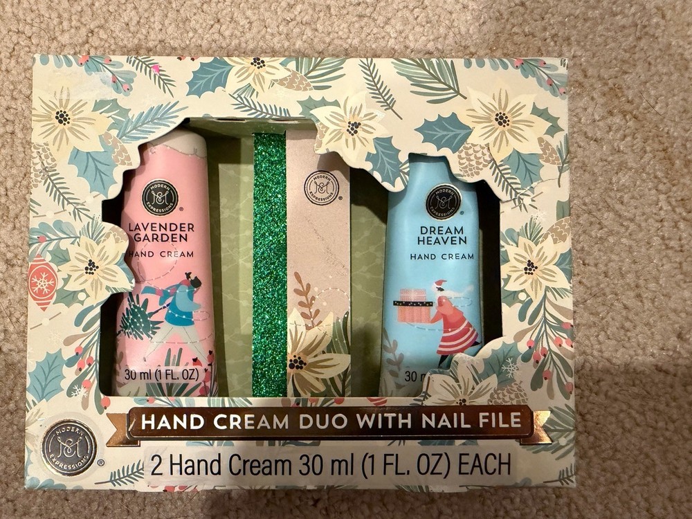 Hand Cream Duo With Nail File 2 Hand Cream 30 ml Each Gift Set Vegan Friendly