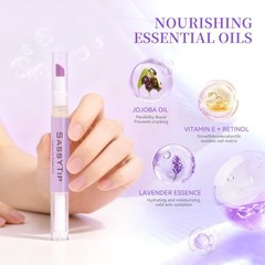 Ceramic Cuticle Pusher & Oil Pen – 2ml Rose/Lavender/Fragrance Free Purple