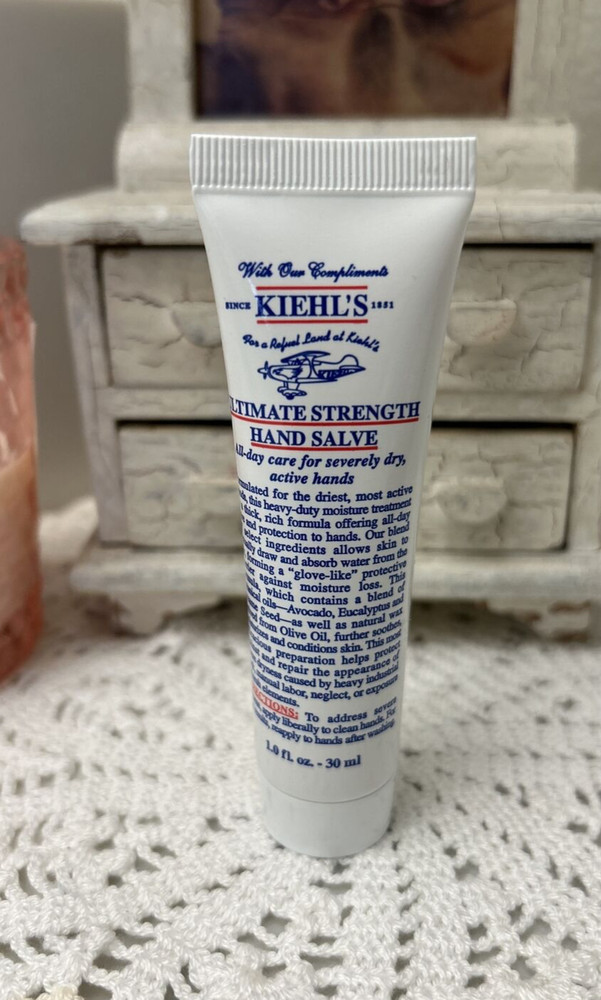 KIEHL’S ULTIMATE STRENGTH HAND SALVE (1.0OZ/30ML) TRAVEL SIZE NEW