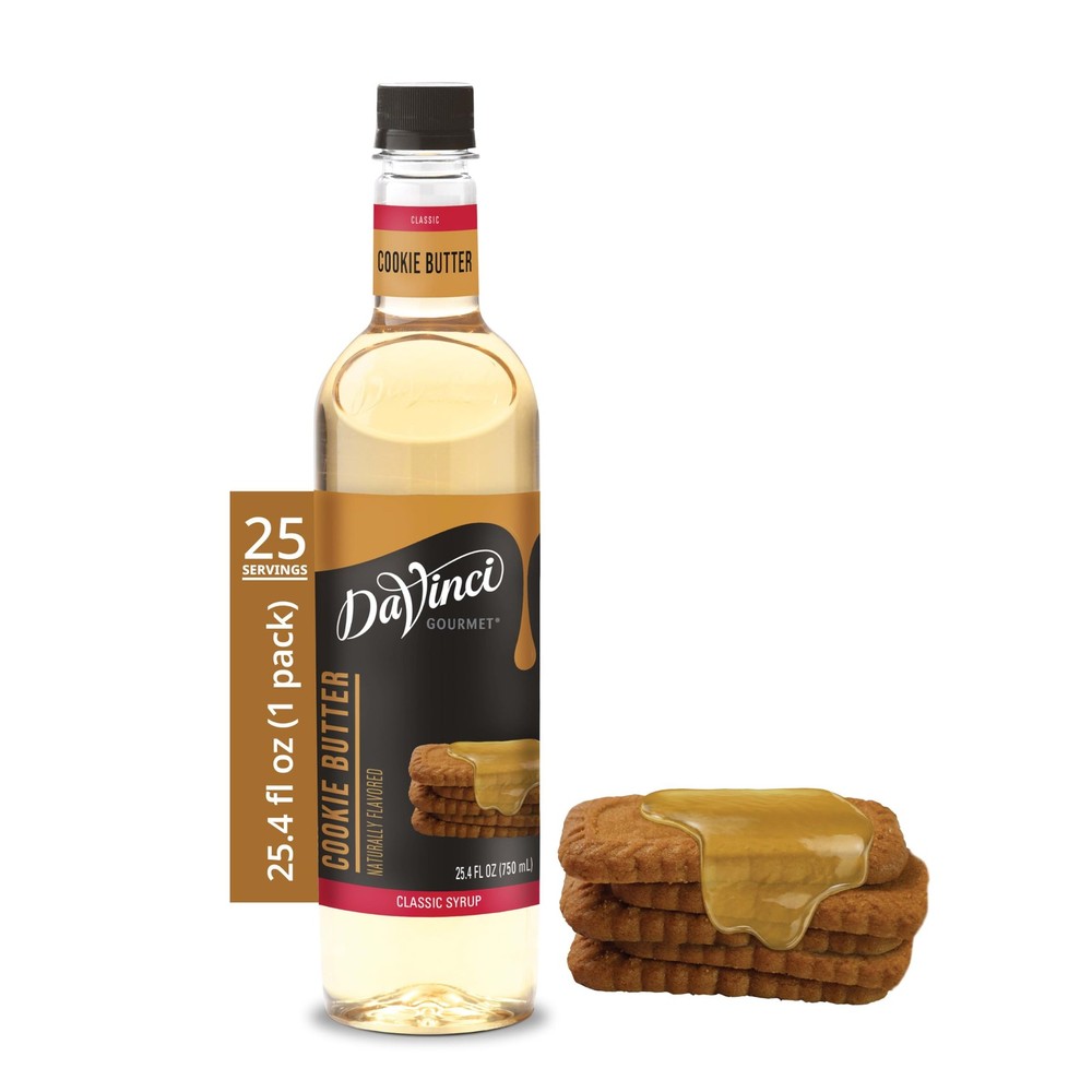DaVinci Gourmet Cookie Butter Syrup, 25.4 Fl Oz (Pack of 1),