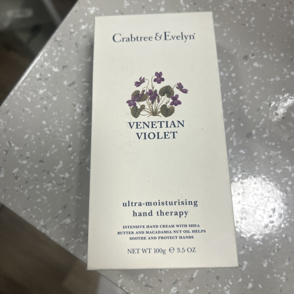 CRABTREE & EVELYN VENETIAN VIOLET HAND THERAPY 3.5 OZ NIB DISCONTINUED