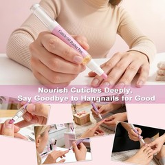 2-in-1 Cuticle Oil Pusher Pen,2026 New Ceramic Cuticle Pusher Oil Pen,Ceramic Cu