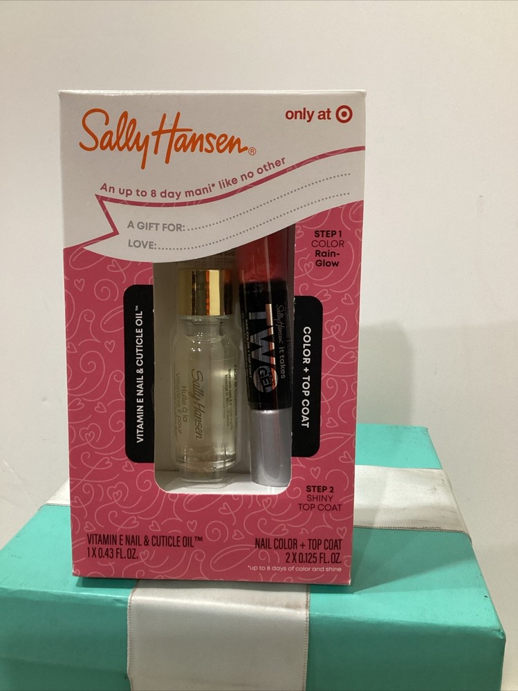 Sally Hansen Vitamin E Nail & Cuticle Oil Color + Top Coat