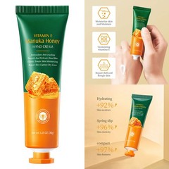 5Pcs Manuka Honey Hand Cream Hand Care Cream Hand Lotion Non-sticky Hydrating