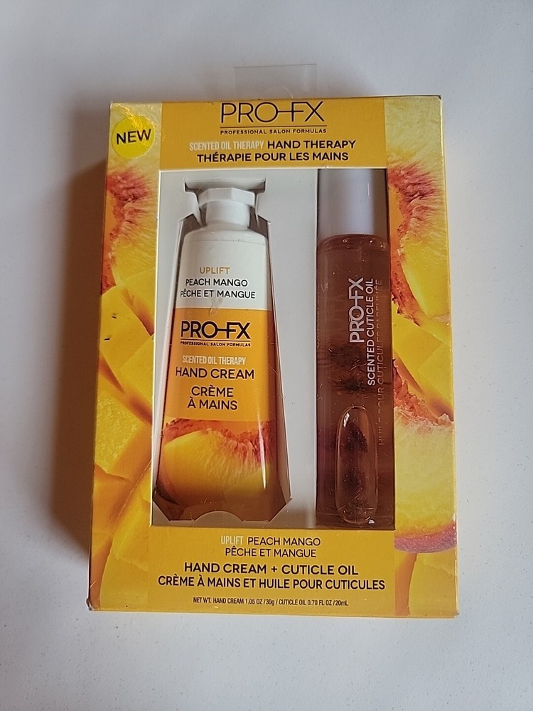 Pro-FX Hand Therapy Professional Salon Peach Mango Cream Cutical Oil New