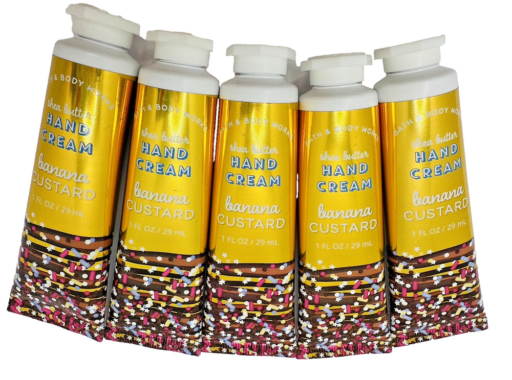 Bath & Body Works Banana Custard Hand Cream 1 oz x5
