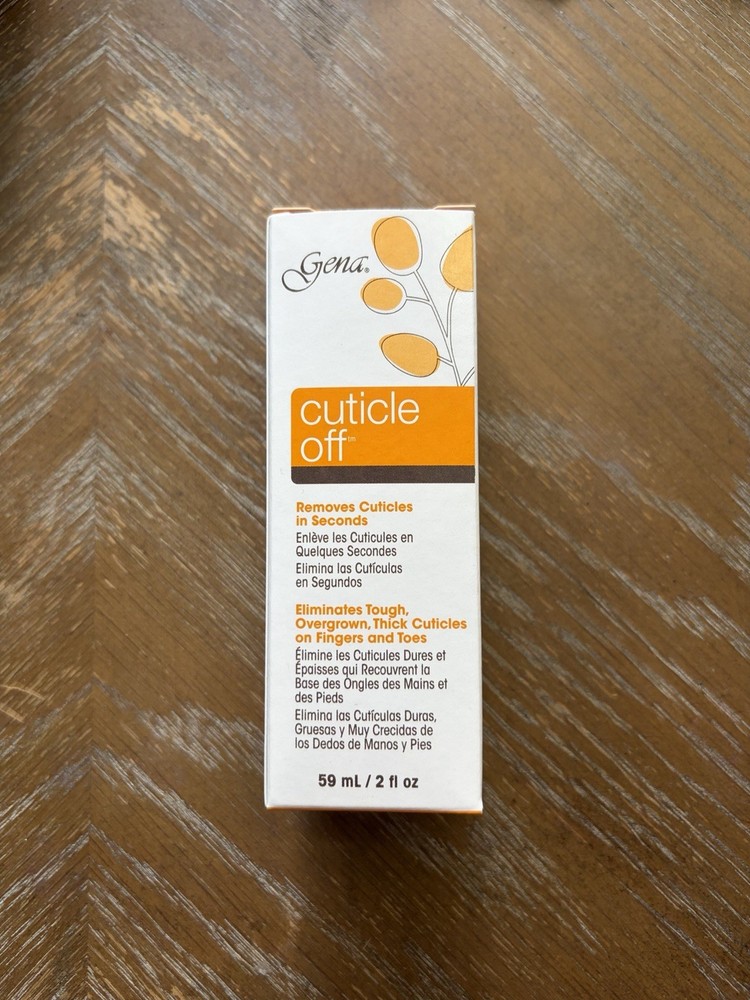 New Gena Cuticle Off Gently Helps In The Removal of Cuticles 2oz. Bottle