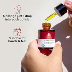 Organic Nail and Cuticle Oil – USA Made Nail Oil for Growth & Strength with Jojo