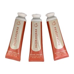 Bath & Body Works Restorative Hydrating Hand Cream 1oz 3pc Mini Travel New