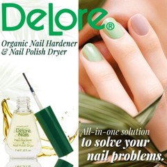 SuperNail Delore Organic Nail Hardener & Dryer 0.25 oz (6 Pack)