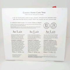 The Scottish Fine Soaps Au Lait Classic Care Trio Hand & Nail Cream 3 x 2.5fl oz