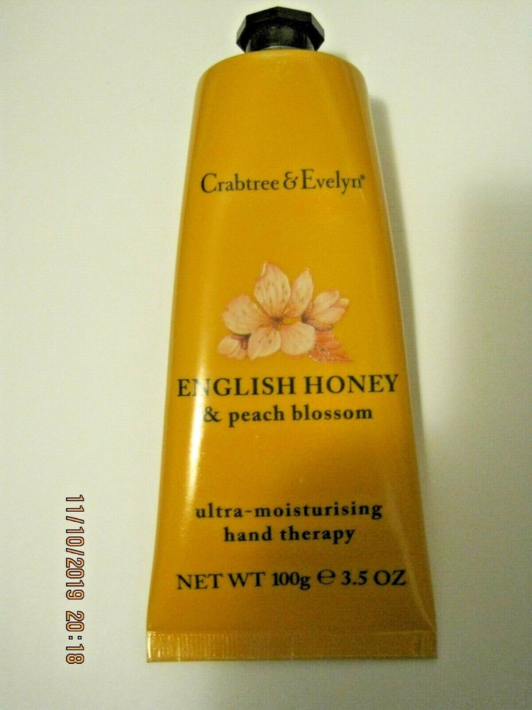 CRABTREE EVELYN ENGLISH HONEY PEACH MOISTURIZING HAND CREAM ~3.5oz TUBE UNBOXED