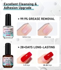 Nail Dehydrator and Nail Primer with Cuticle Oil Set Air Dry Superior Bonding…