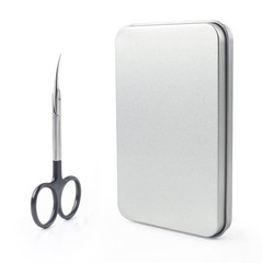 Qunzhao Cuticle Scissors For Women And Men Curved Stainless Steel Tip Grooming