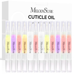 6Pcs Cuticle Oil Pen Set,Nail Moisturizing Cuticle Oil Enriched with Vitamin E,S