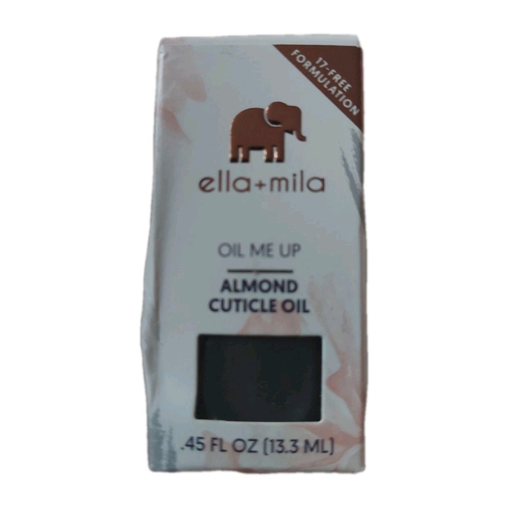 Ella + Mila – Oil Me Up Almond Cuticle Oil for Fingernails 0.45 fl oz New
