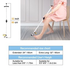 32″Foldable Long Handle Toenail Clippers W/Magnifier, hardly bending over
