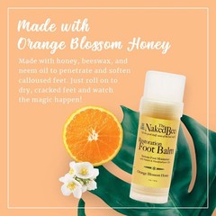 The Naked Bee Foot Balm for 1 Ounce (Pack of 1), orange blossom honey