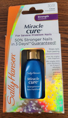 3PCS NIB SALLY HANSEN MIRACLE CURE #3031 STRENGTH CLEAR .45 oz EA**READ DESCRP**