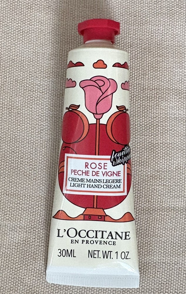 L’Occitane En Provence Rose Peche de Vigne Hand & Nail Cream 1.0 oz Sealed