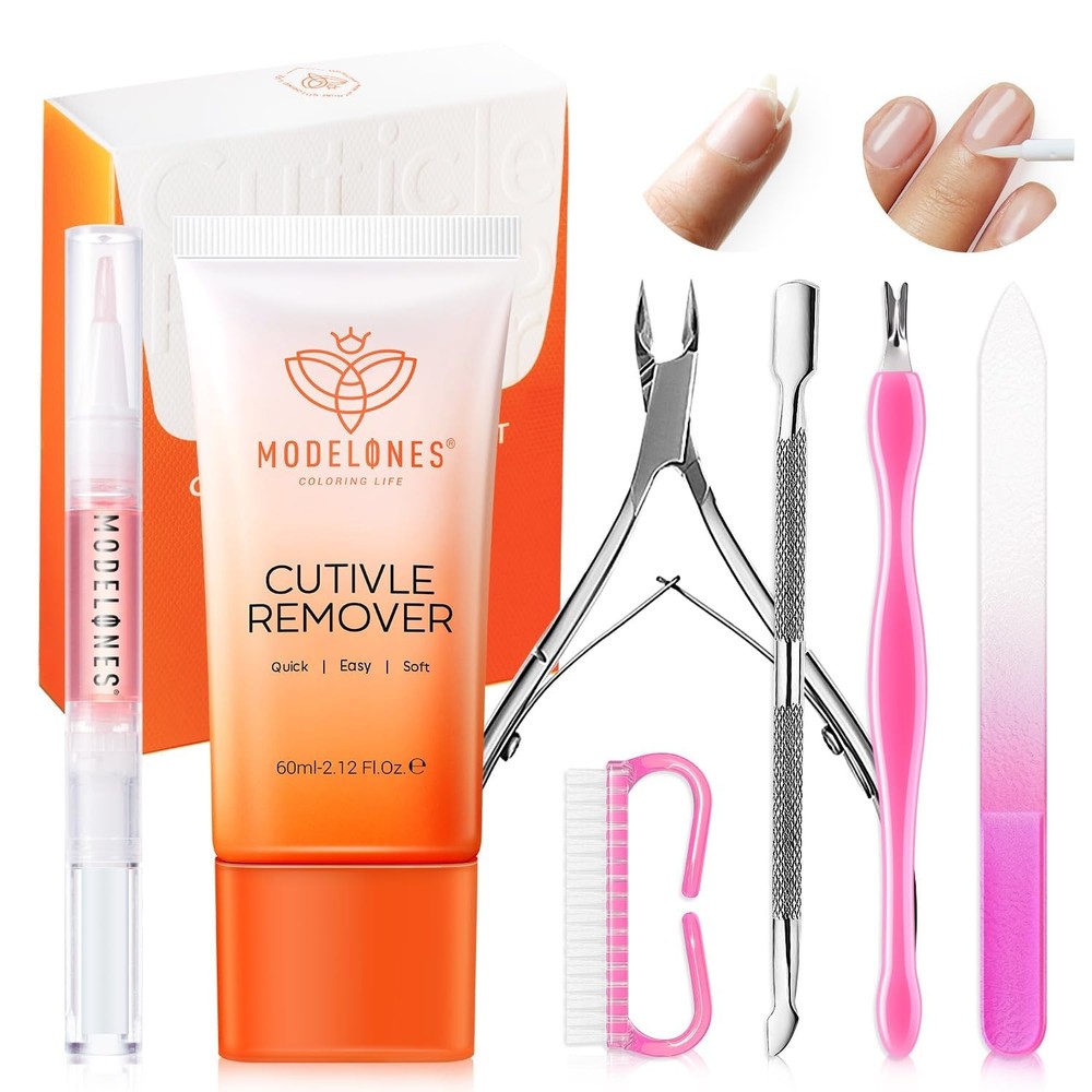 Cuticle Remover Kit Cuticle Remover Liquid & Cuticle Oil Pen Nail Kit w/Cutic…